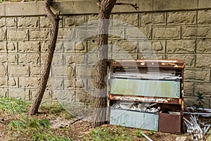 Discarded halogen light bulbs