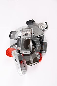 Discarded mobile phones