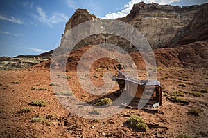 Discarded Refridgerator in the San Rafael Swell