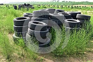 Discarded tires