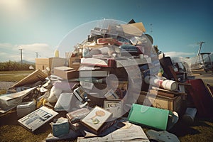 Discarded unwanted goods. Generate Ai