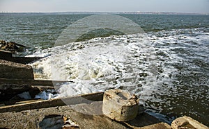 Discharge of dirty industrial wastewater into sea. Poisoning of recreation area by spread of disease, destruction of flora and