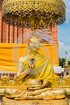 The disciple of buddha statue