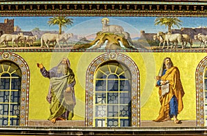 Disciples Lamb Mosaics Papal Basilica Paul Beyond Walls Rome Italy