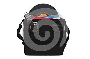 Discjokey suitcase to carry vinyl records