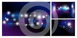 Disco abstract background with spot light design