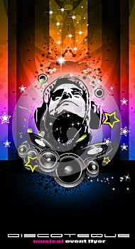 Disco Backgorund for Music Event flyers