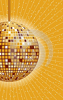 Disco ball gold