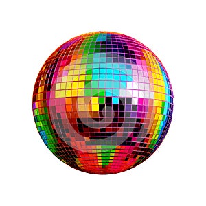 Disco ball icon. Party. Dj. Night Club. Mirror glitter disco ball