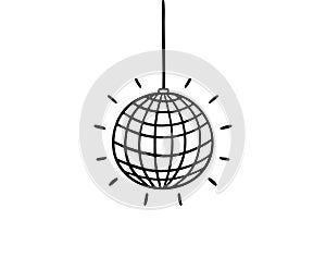 Disco ball mirror sphere party reflection sparkle