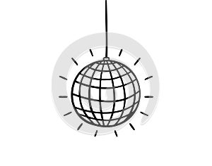 Disco ball mirror sphere party reflection sparkle