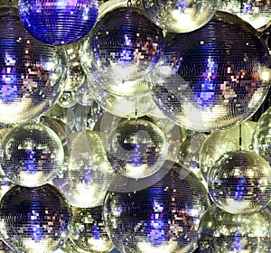 Disco ball at a nightclub