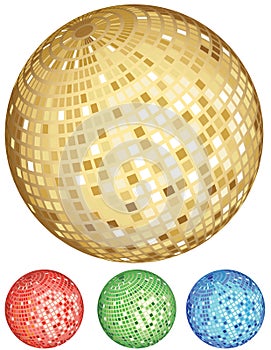 Disco ball party set