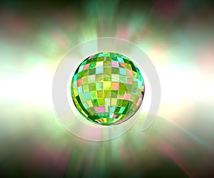 Disco ball sparkling light party background