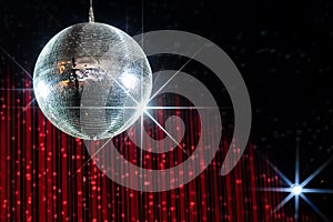 Disco ball with stars