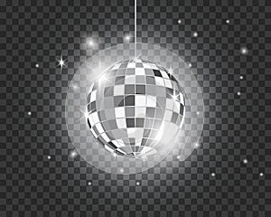 Disco ball vector icon illustration