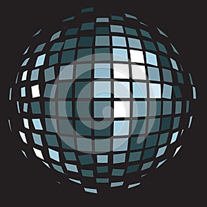 Disco club mirror ball (glitter ball).