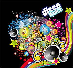 Disco Dance Colorful Flyer photo