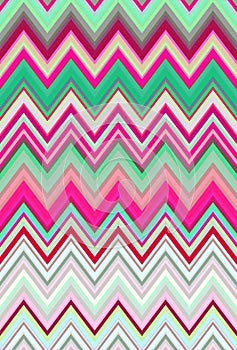 Disco dance party. Chevron zigzag pattern abstract art background trends