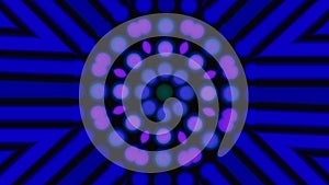 Disco kaleidoscopic VJ background neon lights, fast moving, for party or concert