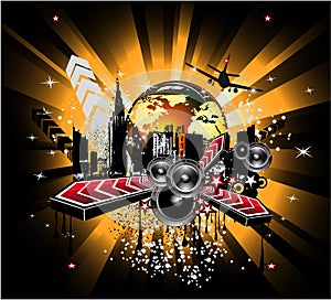 Disco Music Background