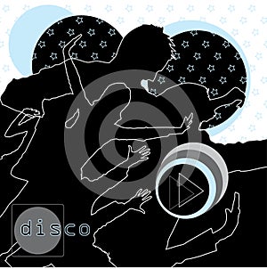 Disco music, dance and fun