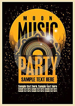 Disco Music party poster