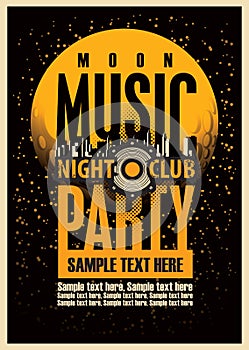 Disco Music party poster