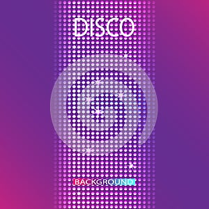 Disco party background. Space for your text