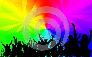 Disco party colorful background image