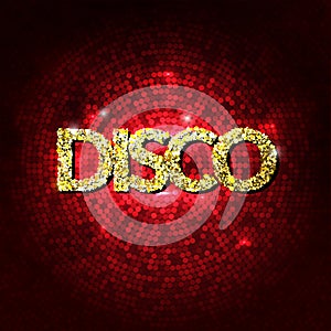 Disco party lights gold background. Hot dance background. Dance floor vector. Disco dance floor. Disco poster. Dance