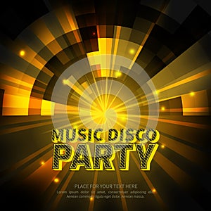 Disco party poster