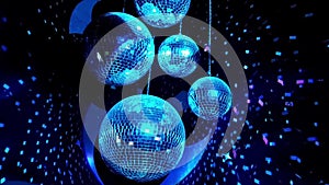 disco spheres, retro seventies party decoration