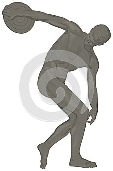 Discobolus vector illustration