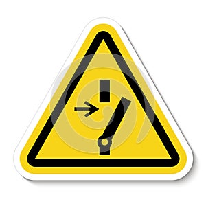 Disconnect Before Carrying Out Maintenance Or Repair Symbol Sign On black Background Isolate On White Background,Vector