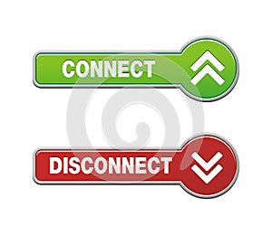 Disconnect connect button sets