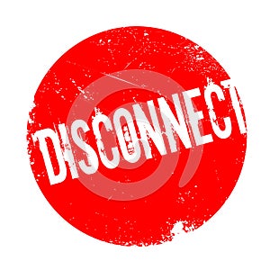 Disconnect rubber stamp