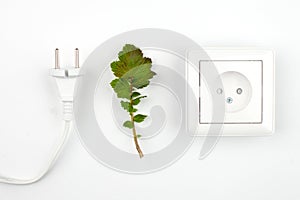 Disconnect, unplug - concept pict about getting free from technologies and modern life links