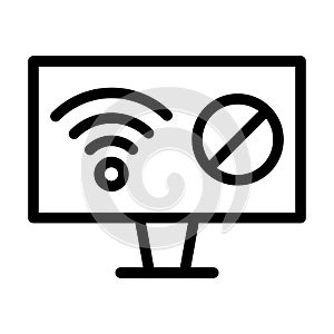 Disconnected Vector Thick Line Icon For Personal And Commercial Use