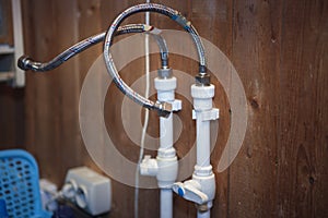 Disconnected water hoses