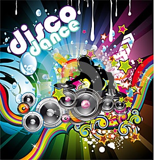 Discoteque Colorful Background