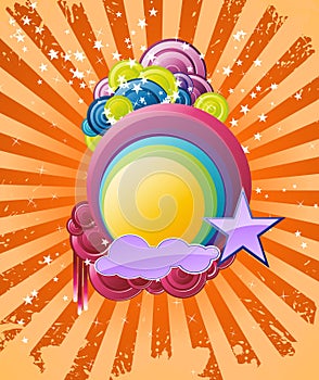 Discotheque rainbow banner photo