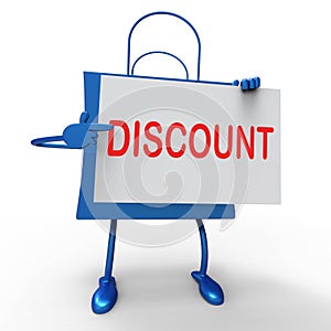 Discount Bag Shows Markdown Products and Bargains