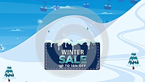 Discount Banner Winter Sale 10 Percent