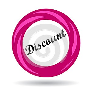 Discount colorful icon