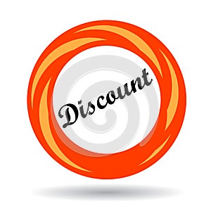 Discount colorful icon