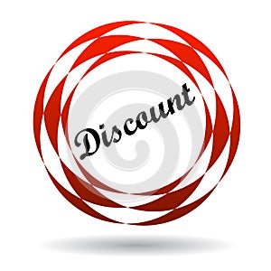 Discount colorful icon