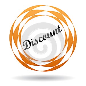 Discount colorful icon