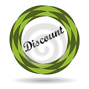 Discount colorful icon