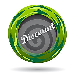 Discount colorful icon